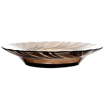 多莱斯 DURALEX3002C法国原装进口钢化玻璃咖啡色餐盘21.5cm（6个装）