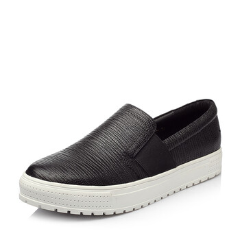 Belle\/百丽 秋单鞋乐福鞋牛皮时尚舒适一脚蹬平