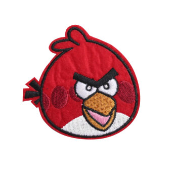 潘兰德 精品卡通图案 愤怒的小鸟儿童宝宝布贴 衣服补丁贴布贴花 张嘴的红火（大号）