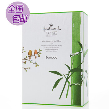 
                                        美国贺曼香薰精油 藤条香薰精油套装 清新淡雅温和卧室香氛精油含玻璃瓶天然青竹香薰精油套装 300ML                