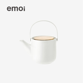 新品| emoi基本生活 竹盖陶瓷茶具套装 五件套H8933
