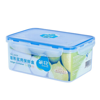 
                                                            茶花（CHAHUA） 塑料保鲜盒 饭盒微波炉密封防漏塑料便当盒(多容量选择) 长方形1500ML-3009                