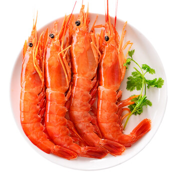 猫大厨 冷冻阿根廷红虾 2kg 盒装 进口海鲜大虾 l2 40