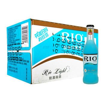 锐澳(rio)蓝玫瑰味威士忌鸡尾酒(预调酒) 275ml*24瓶 整箱装