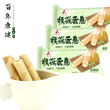 食品蛋卷磊康猴菇零食500g无糖休闲食品芝麻中老年人食品代餐食品营养懿水有限公司无糖长沙图片