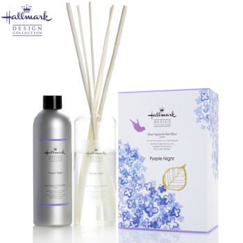 
                                        美国Hallmark薰衣草香薰精油 室内香薰含玻璃瓶覆盖异味无火熏香藤条香薰精油套装礼盒 300ML                