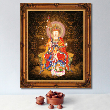 
                                        初艺 新款5D魔方钻石画客厅中堂神坛大愿地藏王菩萨阿弥陀佛像砖石秀点钻圆钻粘贴钻十字绣 魔方钻地藏王 尺寸75X90cm                