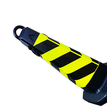 万克宝（WORKPRO）W138011N PE路锥塑料雪糕筒反光锥四方锥 绿黑反光 高750mm带提环（20个装）订制