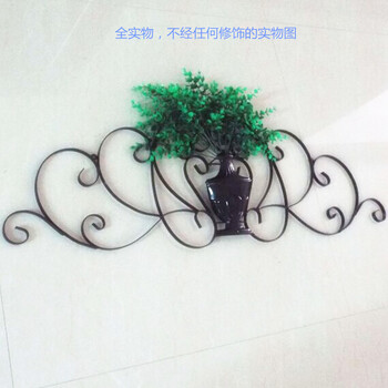 昶丰铁艺创意风格百搭墙面装饰壁挂品立体插花花瓶壁挂花架墙贴墙饰背景墙挂饰壁画壁饰花架花插 青铜色