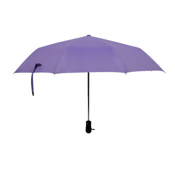 零时差雨伞男女自动折叠雨伞自开自收男商务雨伞女格子伞学生用伞 防爆冲-防晒-紫色
