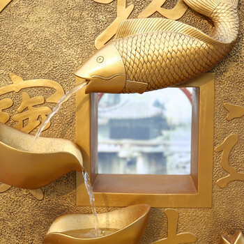 
                                        水乡故事流水摆件 招财进宝中号加底座 金元宝风水招财工艺品  客厅落地摆件 开业乔迁礼品 W1G111MD                