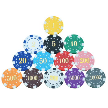 厂家直销 德州扑克筹码币 赌场专用 内含铁片 环