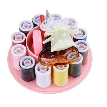 
                                        7101/圆塑/针线盒/手工DIY/缝纫工具/居家必备品黄色                