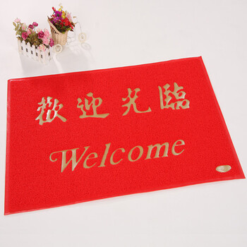 御美地垫 定制拉丝地垫脚垫 进门地垫入户门厅地垫 支持定制 拉丝欢迎光临 120x150CM
