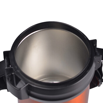 LB力巴铁 1.8L进口304不锈钢真空保温饭盒保温桶咖色F-A1800C