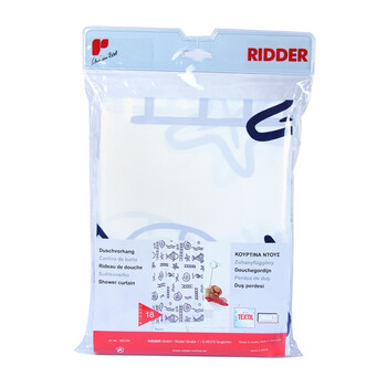 
                                        
                                                            德国瑞德 RIDDER 卡通海底世界系列 涤纶防水防霉浴帘 240x180cm 46413 送浴帘环                