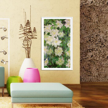 
                                        格丽 现代装饰画有框画欧式壁画电箱装饰画沙发墙画玄关画 印象百合花 印象百合花 60*100cm                