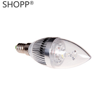 
                                                            SHOPP 超亮护眼E14小螺口大功率LED球泡蜡烛节能灯泡5308 暖白光源                
