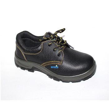 SAFEMAN君御 E5023安全鞋 劳保鞋 工地男女工作鞋 钢包头 防砸防刺穿 防滑耐油 黑色 38