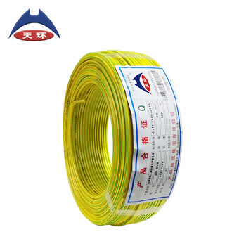 天环 ZR-BVR-450/750V-1*2.5 阻燃单芯多股铜芯软电线 100米 黄绿双色