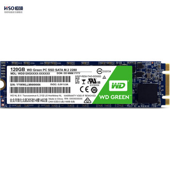 西部数据（WD） GREEN SSD 120G 240G M.2 电脑台式笔记本固态硬盘 WD M.2 120G,降价幅度0.7%