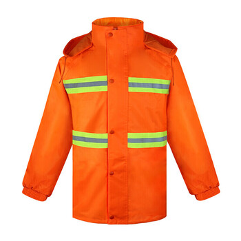 谋福 CNMF80132成人分体双层环卫安全反光警示雨衣雨裤套装 工作服雨衣 YGC03款  2XL180可定制