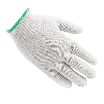 君御 71045 450克线手套棉纱手套耐磨耐用透气劳保手套 白色 均码 24cm*20双/扎