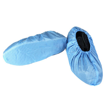 谋福（CNMF） 8077 无尘鞋套 蓝色条纹鞋套 耐用型一双装