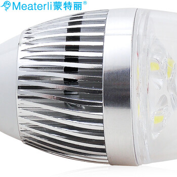 蒙特丽省电王 4支装LED尖灯泡3w E14小口 白光