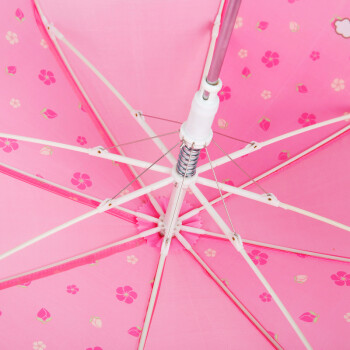 HelloKitty（凯蒂猫）儿童雨伞女童半自动晴雨伞宝宝直柄伞卡通公主 KTU-9601粉色 19寸