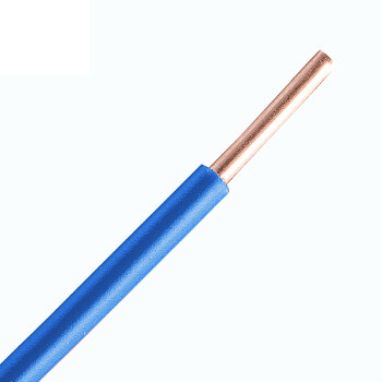 上上电缆 ZR-BV-450/750V-2.5平方聚氯乙烯绝缘单芯硬线 蓝色 100米