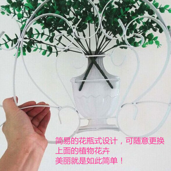 昶丰铁艺创意风格百搭墙面装饰壁挂品立体插花花瓶壁挂花架墙贴墙饰背景墙挂饰壁画壁饰花架花插 青铜色