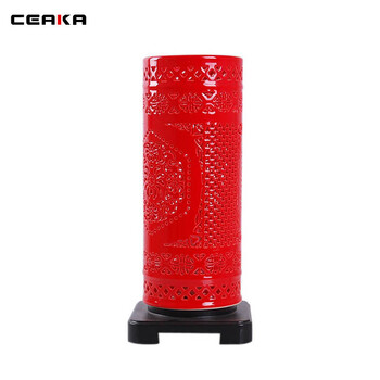 CEAKA 装饰台灯 镂空陶瓷灯 卧室台灯床头灯 书房灯 中式 婚庆礼品 LTD03