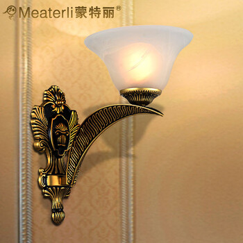 蒙特丽 客厅走廊过道壁灯9069-B 欧式仿云石花叶灯具(B)