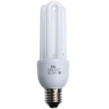 
                                                            佛山照明（FSL）节能灯泡灯管大螺口小灯泡日光灯T4-3U-18W-E27白光6500K  3只装                