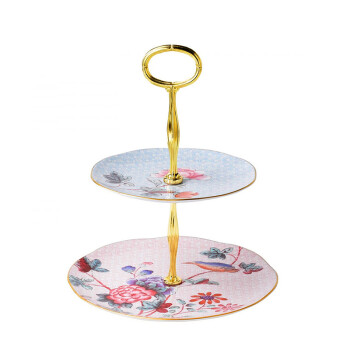 Wedgwood Harlequin Collection Cuckoo 布谷鸟双层蛋糕架