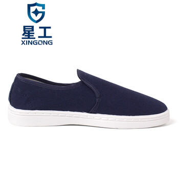 星工（XINGGONG）防静电鞋 无尘鞋 车间工作鞋透气 XGJX-1中金蓝色38