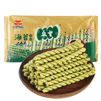 众望 小麻花 海苔咸味麻花 312g/袋