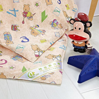 丝煌全棉儿童被套幼儿园卡通被罩单件 数字小熊 儿童120x150cm
