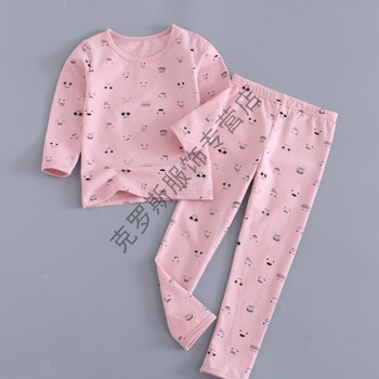 儿童秋衣秋裤套装女童纯衣宝宝秋冬保暖睡衣童装男童家居服冬lllsn