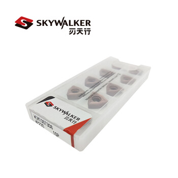 刃天行WCMT06T308 WP230 WC浅孔钻刀片高性能 高经济性 钢＆不锈钢加工 一盒10片 付款后1-3天发货SKYWALKER
