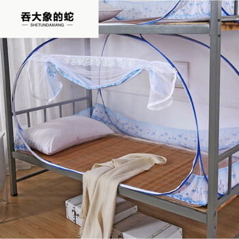坐底蚊帐安装方法_蒙古包蚊帐折叠方法_迷你屋免安装蚊帐收藏方法