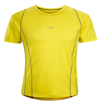 祖鸟Arc'teryx速干吸湿排汗运动T恤 Sarix SS黄