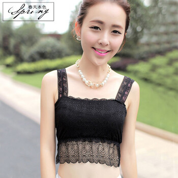 春天本色 防走光蕾丝吊带抹胸<em>文胸罩</em> 打底<em>裹胸</em>