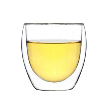 VATIRI乐怡 精致时尚 双层玻璃杯 清澈透明 250ML 水杯