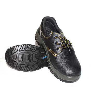 SAFEMAN君御 E5023安全鞋 劳保鞋 工地男女工作鞋 钢包头 防砸防刺穿 防滑耐油 黑色 38