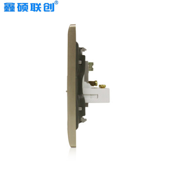 鑫硕联创电视电话插座 S85系列面板 香槟金S600