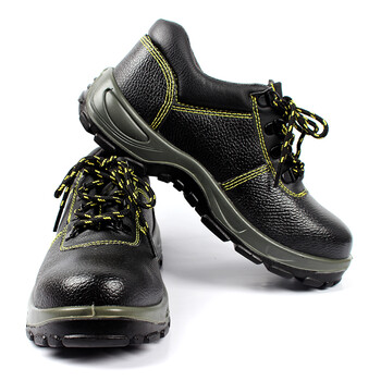 SAFEMAN君御 E6011安全鞋 劳保鞋 工地男女工作鞋 钢包头 防砸 防滑耐油 黑色 35