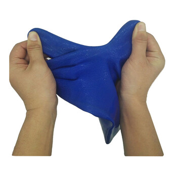 路宁 PVC防护劳保浸塑磨砂手套 耐油防水耐酸碱防晒 12副装