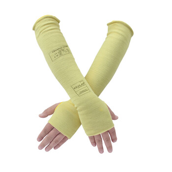 霍尼韦尔4402835CN防割加长防砍护臂 防刀护腕袖套护具 黄色 均码 45cm*1副